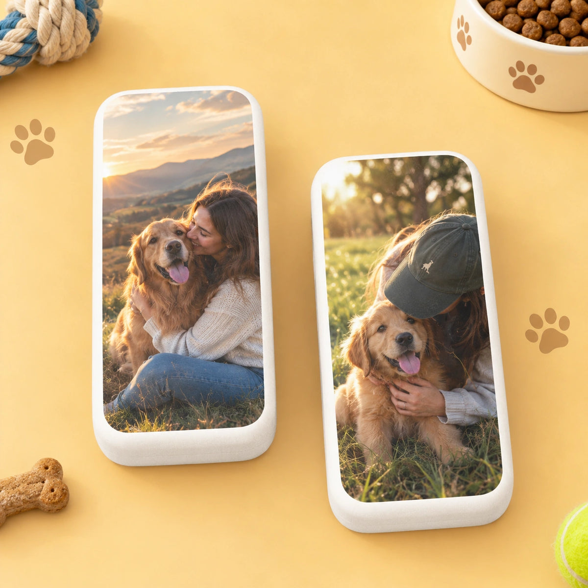 Personalized Pet Photo Storage Case, Custom Dog & Cat Keepsake Box for Small Essentials