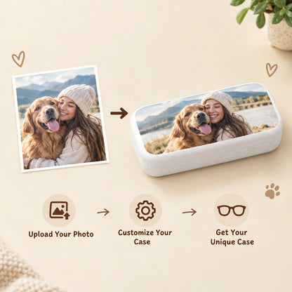 Personalized Pet Photo Storage Case, Custom Dog & Cat Keepsake Box for Small Essentials