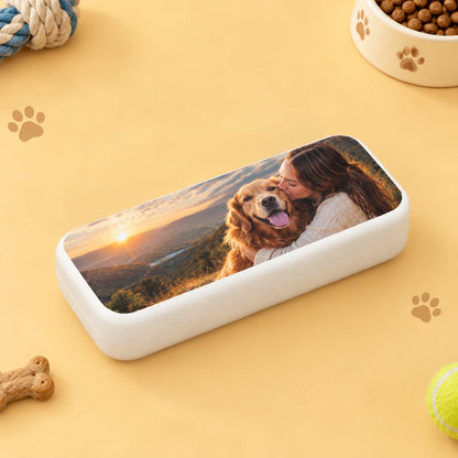Personalized Pet Photo Storage Case, Custom Dog & Cat Keepsake Box for Small Essentials